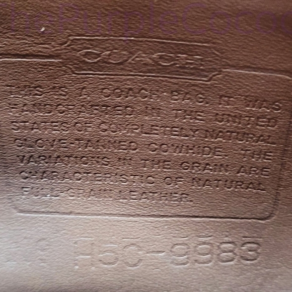 SOLD!!! Taupe Vintage Coach Regina Bag #9983 - Picture 9 of 10